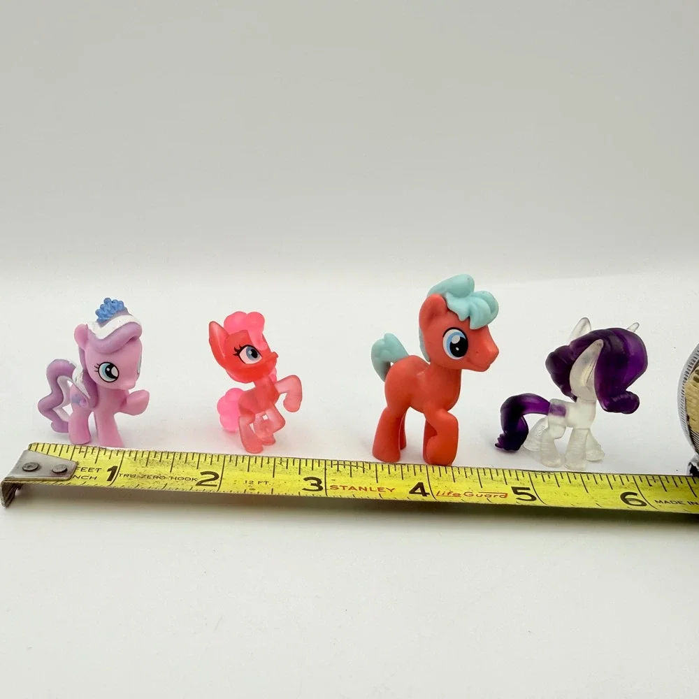 Hasbro My Little Pony Mini Figures Lot of 4 Pinkie Pie Rarity Translucent